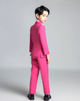 Load image into Gallery viewer, Pink Kid Boys Formal Classic Suits Set 5 Piece Boys Suits