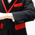 Cargar la imagen en la vista de la galería, Black Classic Suits Set 5 Piece Boys Suits