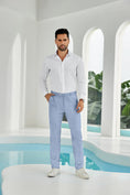 Load image into Gallery viewer, Seersucker Striped Men's Summer Pants