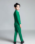 Load image into Gallery viewer, Green Kid Boys Classic 5 Piece Boys Suits