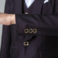 Load image into Gallery viewer, Dark Purple Formal Classic 5 Piece Kids Boys Suits