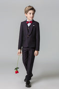 Load image into Gallery viewer, Dark Purple Formal Classic 5 Piece Kids Boys Suits