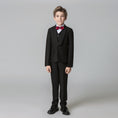 Load image into Gallery viewer, Black Formal Tuxedo 5 Piece Boys Suits