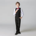 Load image into Gallery viewer, Black Formal Tuxedo 5 Piece Boys Suits