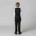 Load image into Gallery viewer, Black Formal Tuxedo 5 Piece Boys Suits