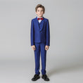Load image into Gallery viewer, Royal Blue Formal Classic 5 Piece Kids Boys Suits
