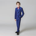 Load image into Gallery viewer, Royal Blue Formal Classic 5 Piece Kids Boys Suits