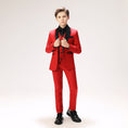 Load image into Gallery viewer, Classic Morden Fit Toddler Tuxedo 5 Pieces Boy Suits