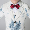 Load image into Gallery viewer, Unique Design Slim Fit Modern 5 Piece Boys Suits