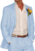 Charger l'image dans la visionneuse de la galerie, Summer Casual Beach Wedding 2 Piece Linen Men Suits