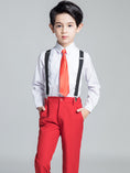 Load image into Gallery viewer, Red Classic Suits Set 5 Piece Boys Suits