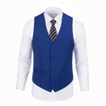 Load image into Gallery viewer, Royal Blue Men's Vest for Party, Wedding and Business