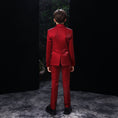 Load image into Gallery viewer, Red Slim Fit Party 5 Piece Boys Suits