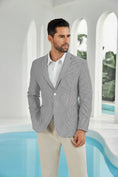 Load image into Gallery viewer, Seersucker Striped Men's Summer Blazer
