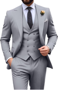 Load image into Gallery viewer, Mens Suit Slim Fit 3 Piece Suit Men Formal Tuxedo Set