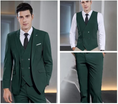 Load image into Gallery viewer, Stylish Peak Lapel Double Breasted One Button 3 Piece Men's Suit
