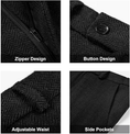 Charger l'image dans la visionneuse de la galerie, Retro Tweed Herringbone Slim Fit Notch Lapel Tuxedos Set Prom 3 Piece Men's Suit