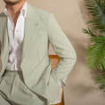 Charger l'image dans la visionneuse de la galerie, Casual Summer Lightweight Seersucker Suit Shorts Mens Set