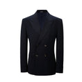 Load image into Gallery viewer, Designer Style Double Breasted Men's Two Button Stripe Blazer