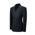 Load image into Gallery viewer, Designer Style Double Breasted Men's Two Button Stripe Blazer
