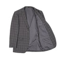 Load image into Gallery viewer, Grey Plaid Men's 3 Piece Set for Party, Wedding and Business