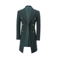 Load image into Gallery viewer, Men's Wool Coat Winter Double Breasted Long Coat 2779