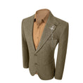 Charger l'image dans la visionneuse de la galerie, Simple Winter Tweed Herringbone 2 Pieces Mens Suits 2784