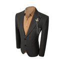 Charger l'image dans la visionneuse de la galerie, Simple Winter Tweed Herringbone 2 Pieces Mens Suits 2784