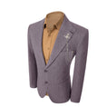 Charger l'image dans la visionneuse de la galerie, Simple Winter Tweed Herringbone 2 Pieces Mens Suits 2784