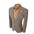 Charger l'image dans la visionneuse de la galerie, Simple Winter Tweed Herringbone 2 Pieces Mens Suits 2784