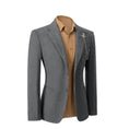Charger l'image dans la visionneuse de la galerie, Simple Winter Tweed Herringbone 2 Pieces Mens Suits 2784