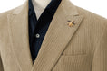 Load image into Gallery viewer, Unique Red Peak Lapel Corduroy Suit 2 Pieces Men's Suits Jacket+Pants 2801