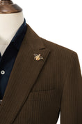 Load image into Gallery viewer, Unique Red Peak Lapel Corduroy Suit 2 Pieces Men's Suits Jacket+Pants 2801