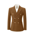 Load image into Gallery viewer, Double Breasted Peak Lapel Corduroy Suit 2 Pieces Men's Suits Jacket+Pants 2765