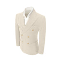 Load image into Gallery viewer, Double Breasted Peak Lapel Corduroy Suit 2 Pieces Men's Suits Jacket+Pants 2765