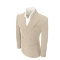 Load image into Gallery viewer, Double Breasted Peak Lapel Corduroy Suit 2 Pieces Men's Suits Jacket+Pants 2765