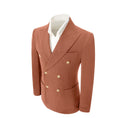 Load image into Gallery viewer, Double Breasted Peak Lapel Corduroy Suit 2 Pieces Men's Suits Jacket+Pants 2765