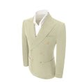 Load image into Gallery viewer, Double Breasted Peak Lapel Corduroy Suit 2 Pieces Men's Suits Jacket+Pants 2765