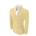 Load image into Gallery viewer, Double Breasted Peak Lapel Corduroy Suit 2 Pieces Men's Suits Jacket+Pants 2765
