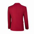 Load image into Gallery viewer, Red Men's Two Button Blazer for Party, Wedding and Business