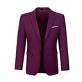 Load image into Gallery viewer, Purple Men's Two Button Blazer for Party, Wedding and Business