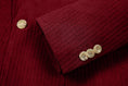 Load image into Gallery viewer, Classical One Button Corduroy Suit 2 Pieces Men's Suits Jacket+Pants 2787