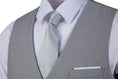 Load image into Gallery viewer, Light Grey Men's Vest for Party, Wedding and Business