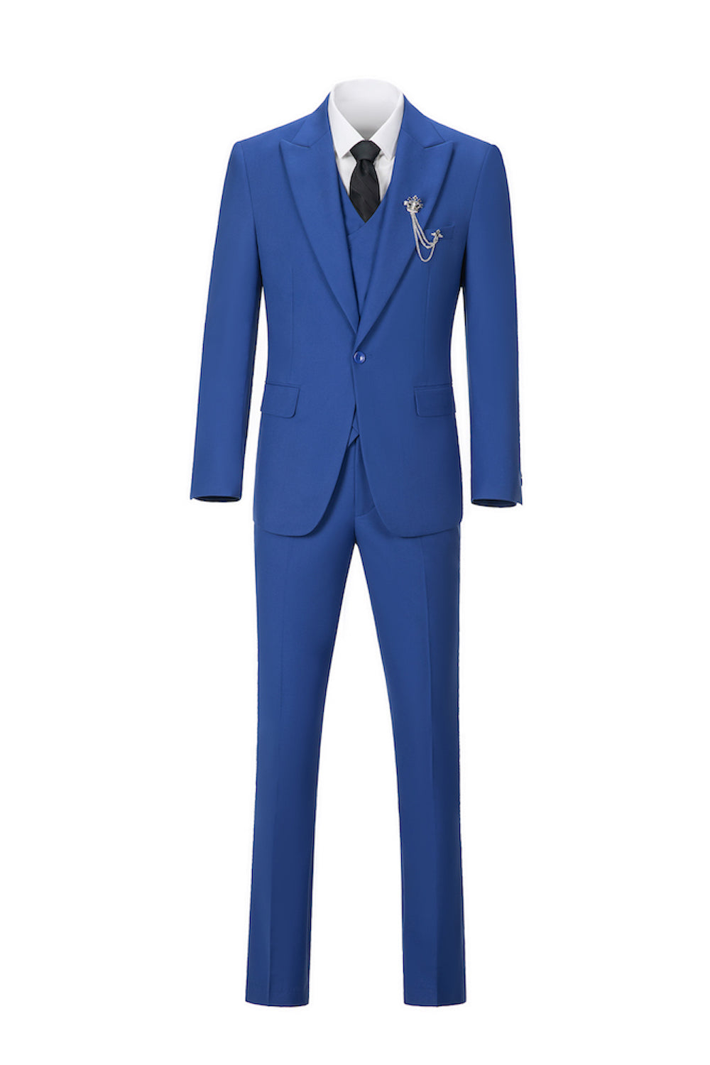 One Botton Royal Blue Party Banquet Formal 3 Piece Men Suits YuanLu One Botton Royal Blue Party Banquet Formal 3 Piece Men Suits YuanLu