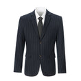 Load image into Gallery viewer, New Arrival Navy Stripe Party Banquet Formal 2 Piece Men Suits