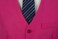 Load image into Gallery viewer, Fuchsia Men's Two Button Blazer for Party, Wedding and Business