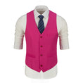 Load image into Gallery viewer, Fuchsia Men's Vest for Party, Wedding and Business