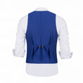 Load image into Gallery viewer, Royal Blue Men's Vest for Party, Wedding and Business