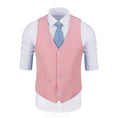 Load image into Gallery viewer, Pink Men's Vest for Party, Wedding and Business