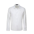 Load image into Gallery viewer, White Men's Urban Stylish Casual Business Slim Fit Long Sleeve Button Up Dress Shirt
